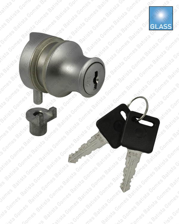 Fechadura com cilindro para mobili�rio - Portas em vidro